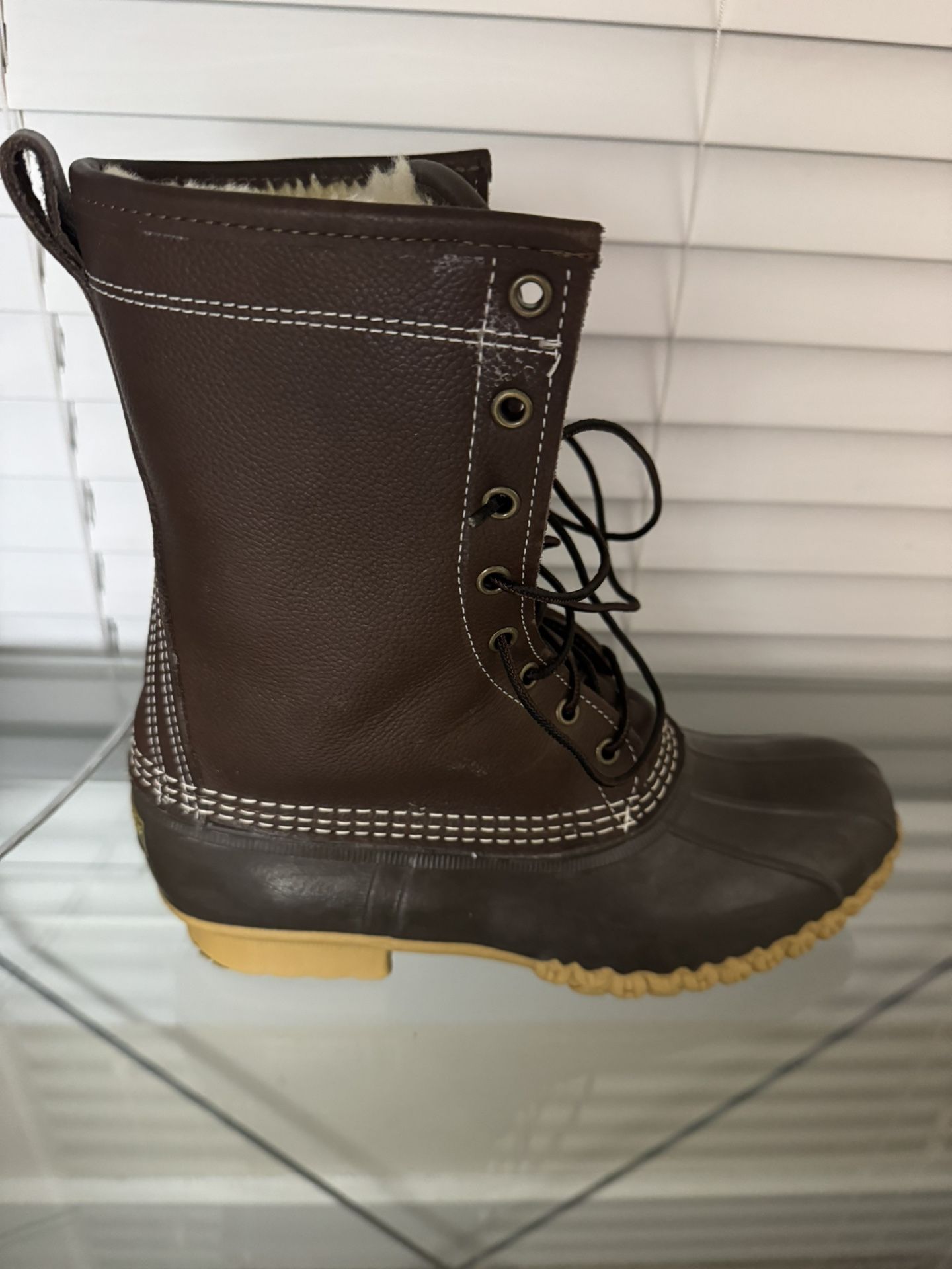 LLBean 10 Inch Shearling Lined Boot —sz 10 Womens