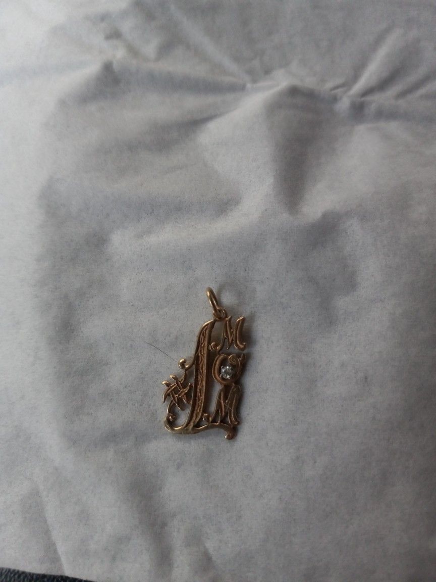 14k Gold Mon Pendent