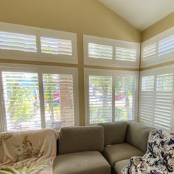 Real Wood Shutters- For Windows, Sliding Doors, Doors, & Closets. Persianas de. Phone#: 951-573-2560