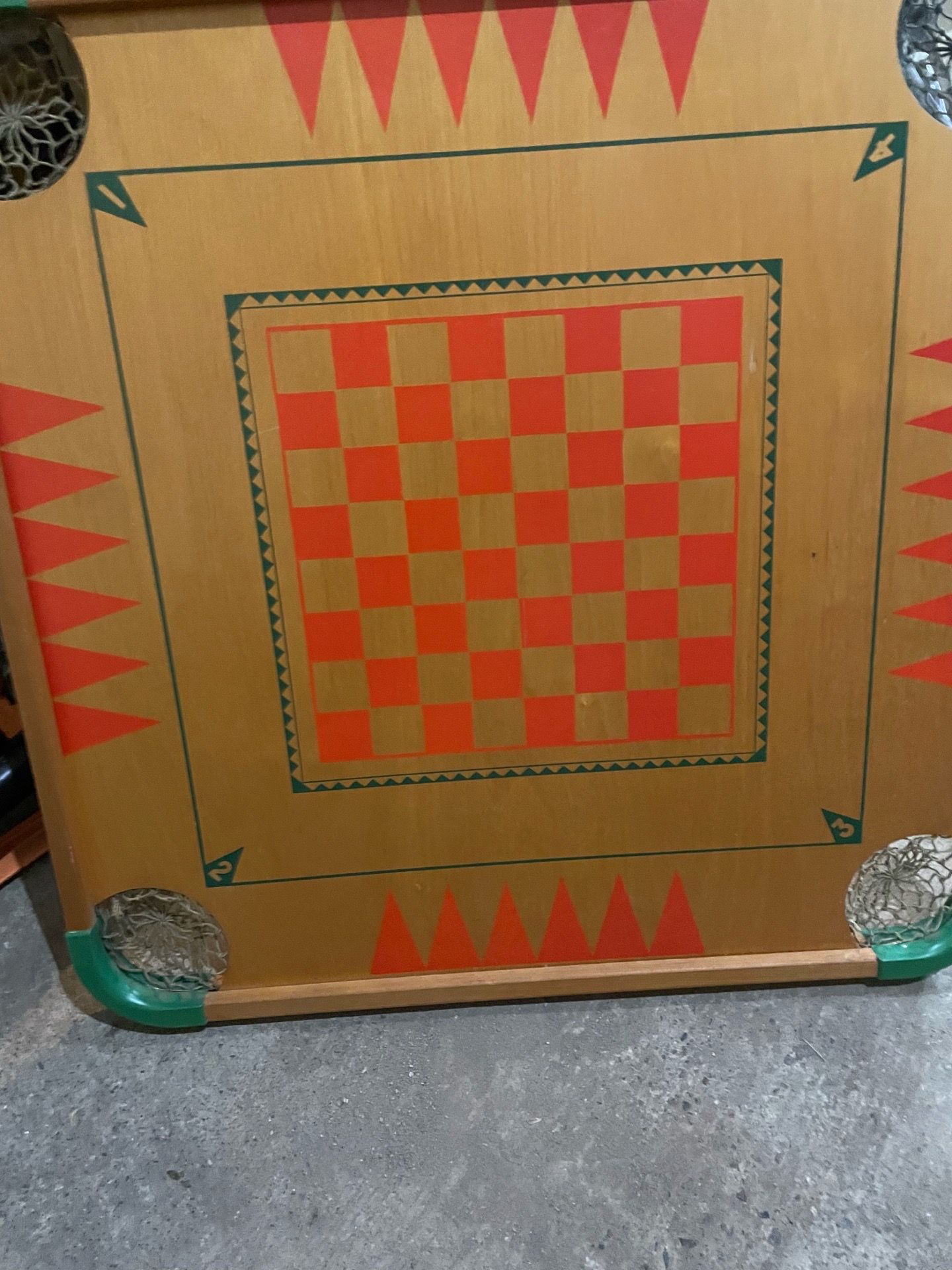 Vintage wooden game board