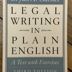Legal Writing in Plain English — Like New