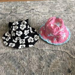 2 Cute Little Girls Hats