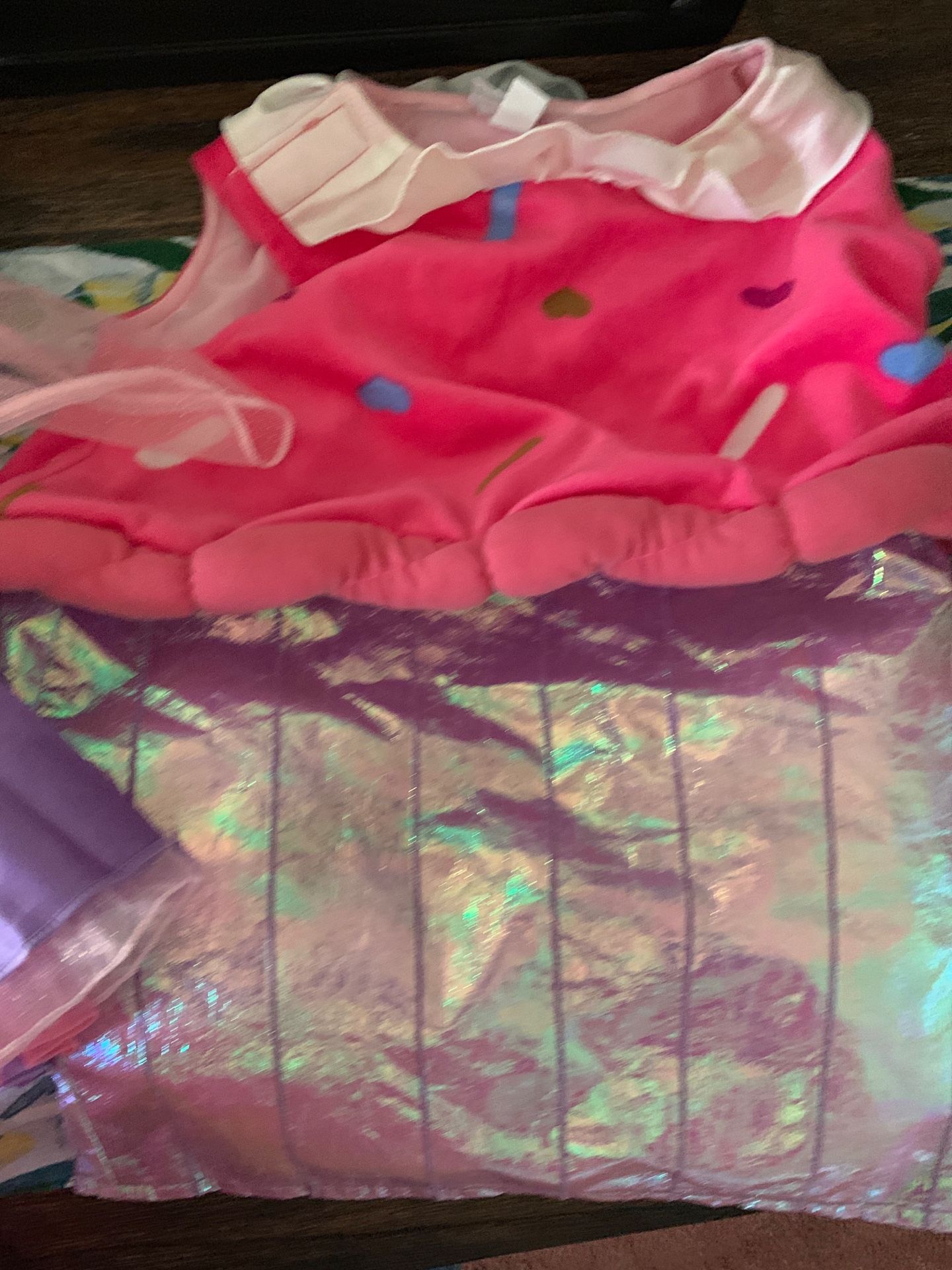 Cupcake size 18-24 months rapunzuel size 3-6 months strawberry size 6-9