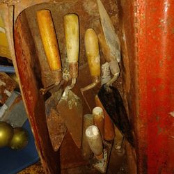 Box full of masonry tools