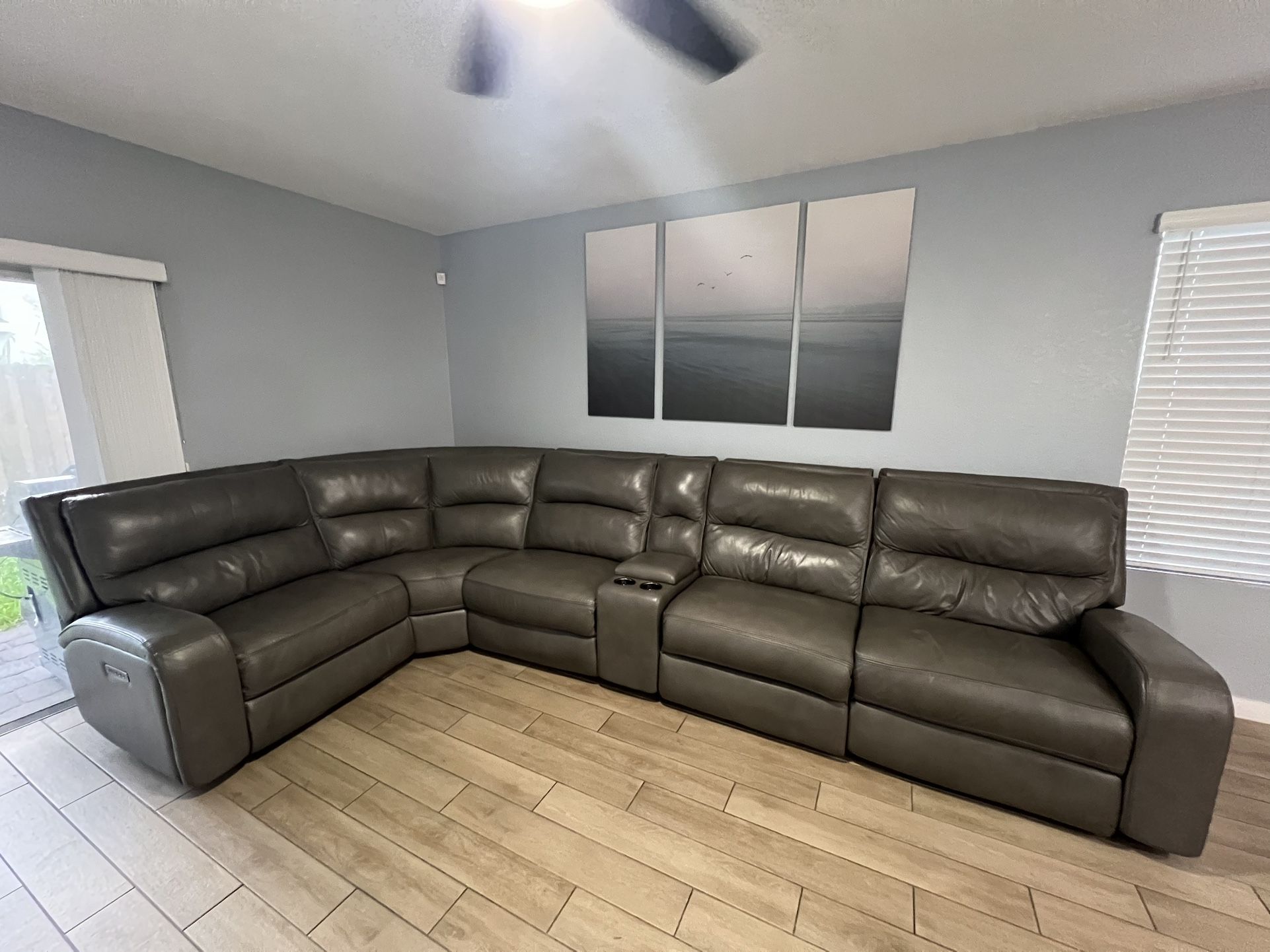 Leather Sofa Set