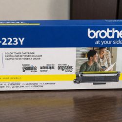 Brother TN-223Y Yellow Toner Cartridge (Genuine OEM) NEW