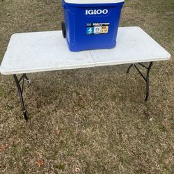Cooler And Table 