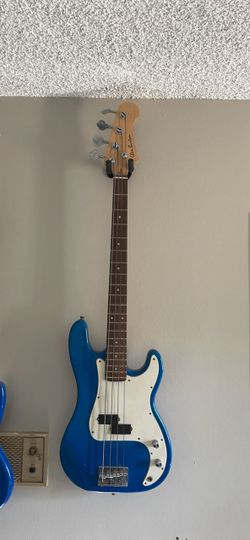 Glen Burton Electric Bass Guitar Blue