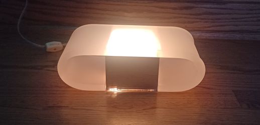 Mirrored custom acrylic  lighted display base 9 1/4 inches long