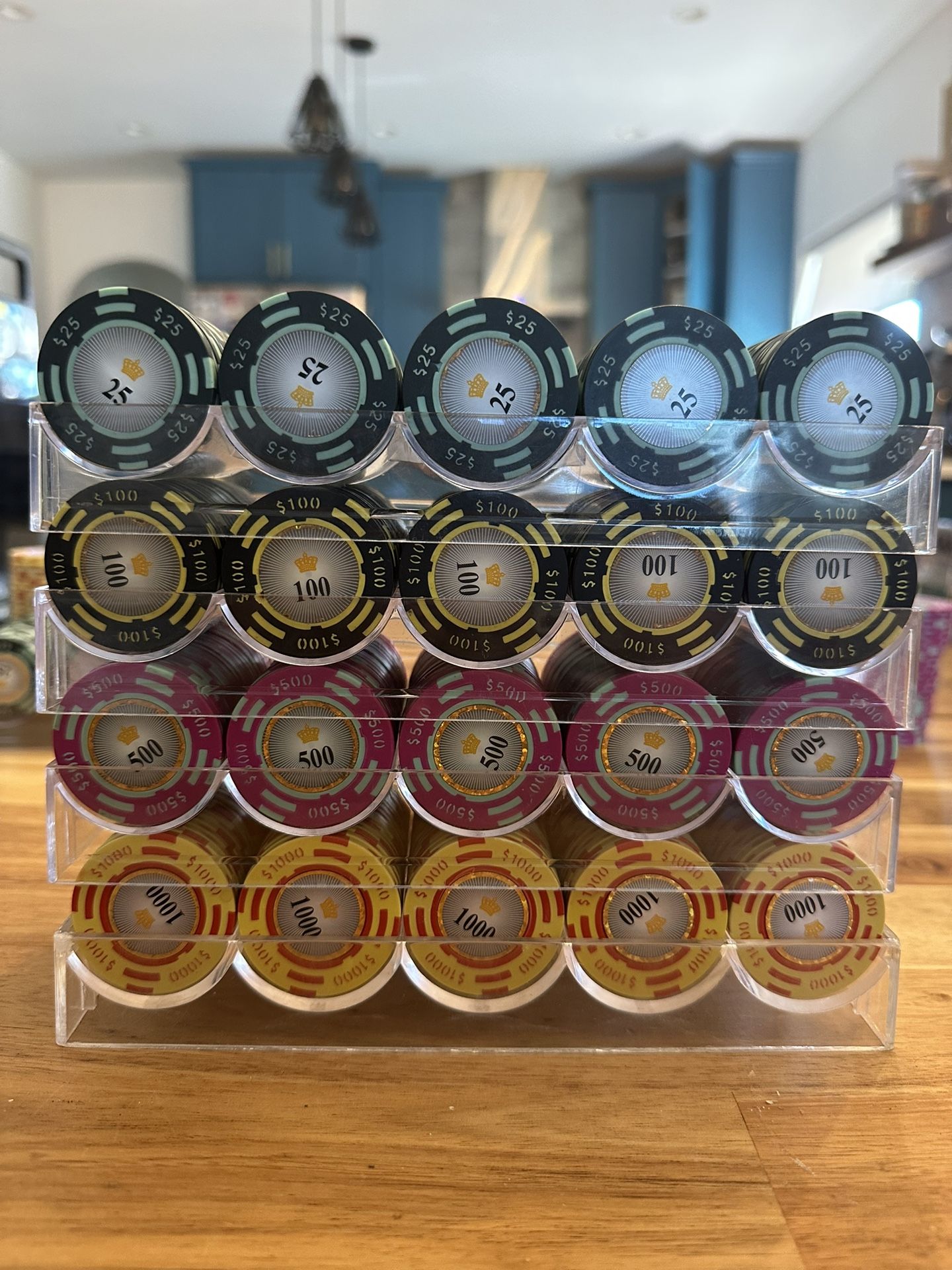 Crown Casino Clay Poker Chips Set
