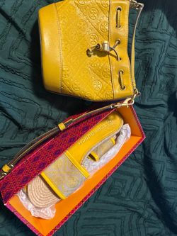 Designer Tory Burch Purse and Slides