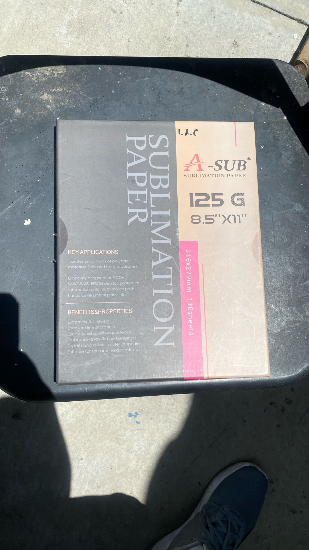 A-Sub Sublimation Paper
