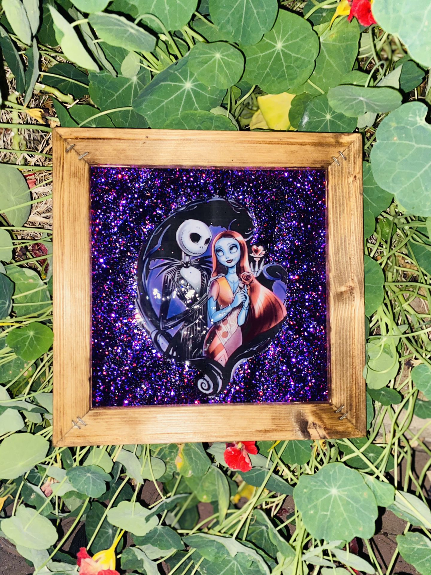 Jack & Sally canvas 8in X 8in (NO HOLDS)