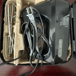 Black +Decker hand mixer