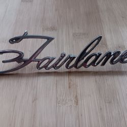 Metal Fairlane Emblem 