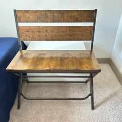 Wooden bench