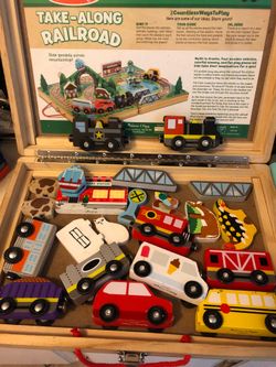 Wooden train set