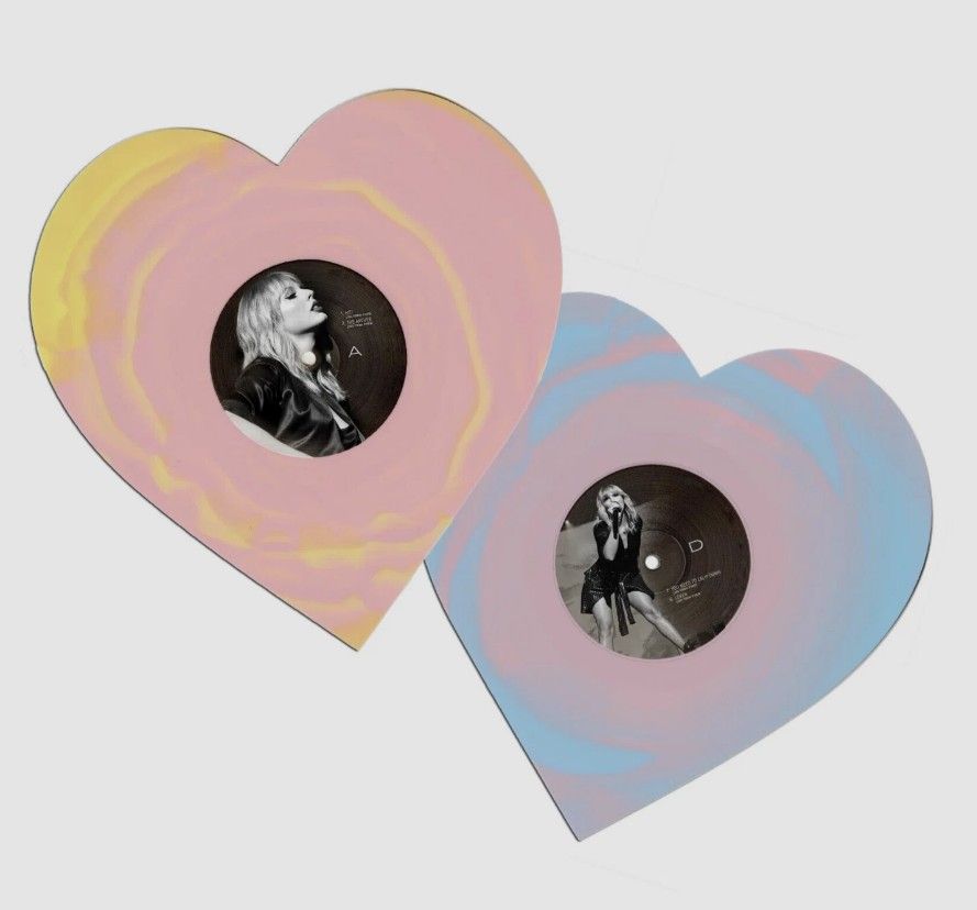 Taylor Swift Lover Live From Paris Heart Shaped Vinyl LP - NEW