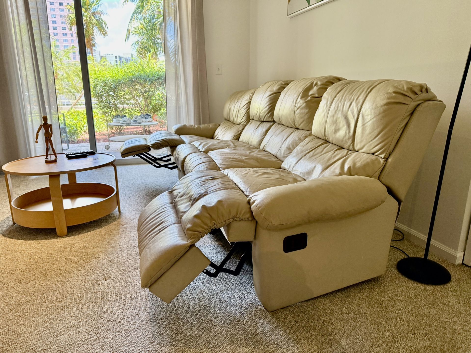 Reclining Leather Couch