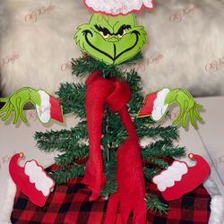 Grinch Christmas Table Top Tree