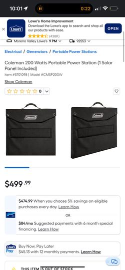 Solar Panel Coleman 