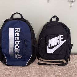Reebok & Nike Kids Backpacks