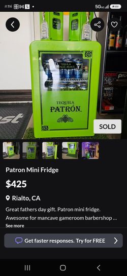 Patron mini fridge