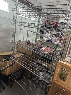 5 tier metal display rack