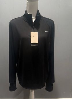 Nike Dri-FIT Women's Athletic Pullover Lightweight Quick Dry Black S FB4316-010