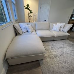 New Beige Cloud Sectional (NEW IN BOX)