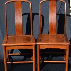 A pair of Chinese Ming-style chairs

