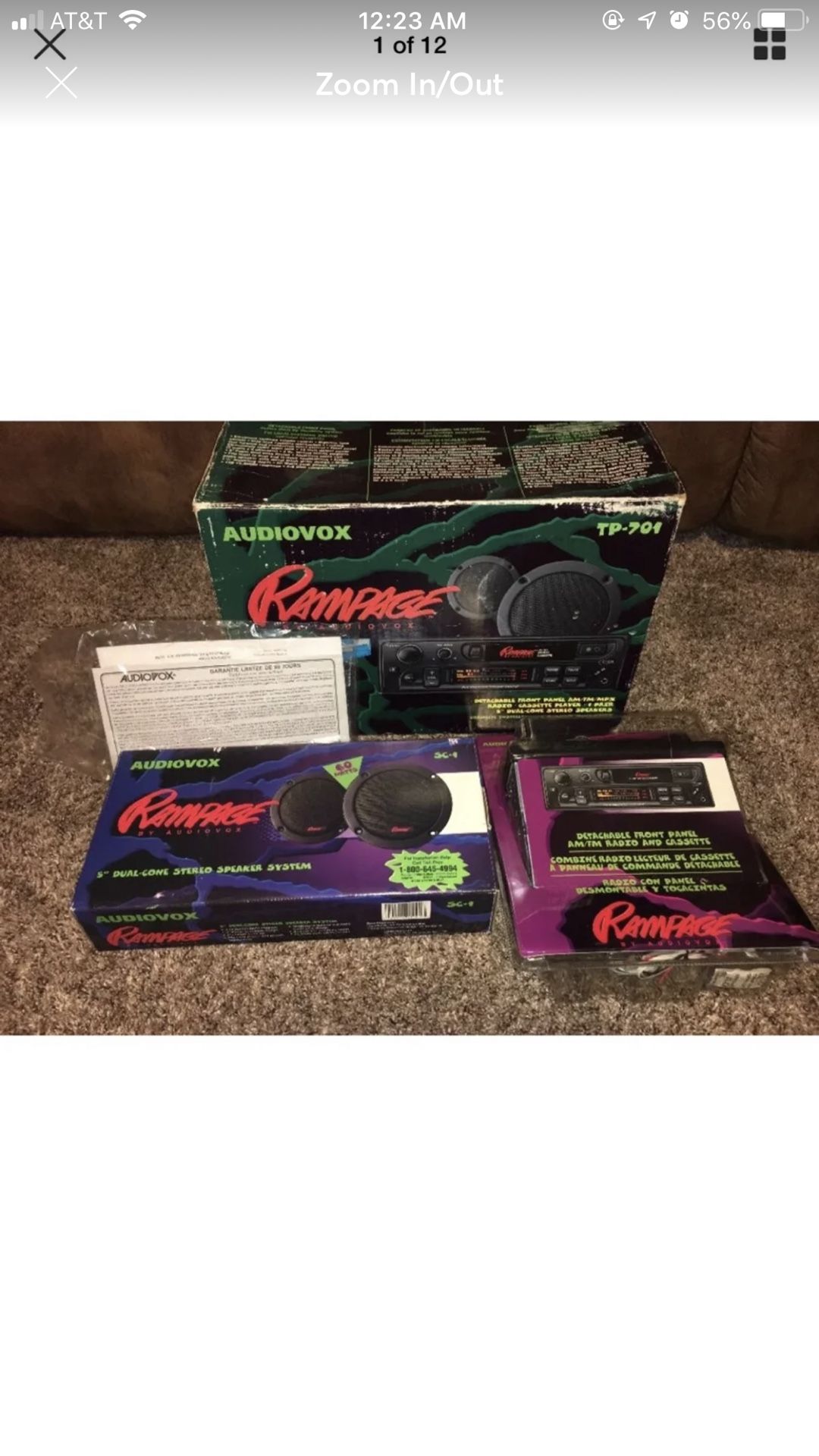 Rampage Audiovox Tp-701 Speaker Set