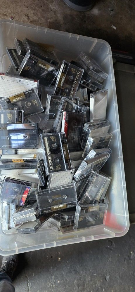 Cassette Tapes - About 200 Good Quality many Prerecorded 