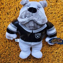Vintage Las Vegas Raiders Bulldog Stuffed Animal