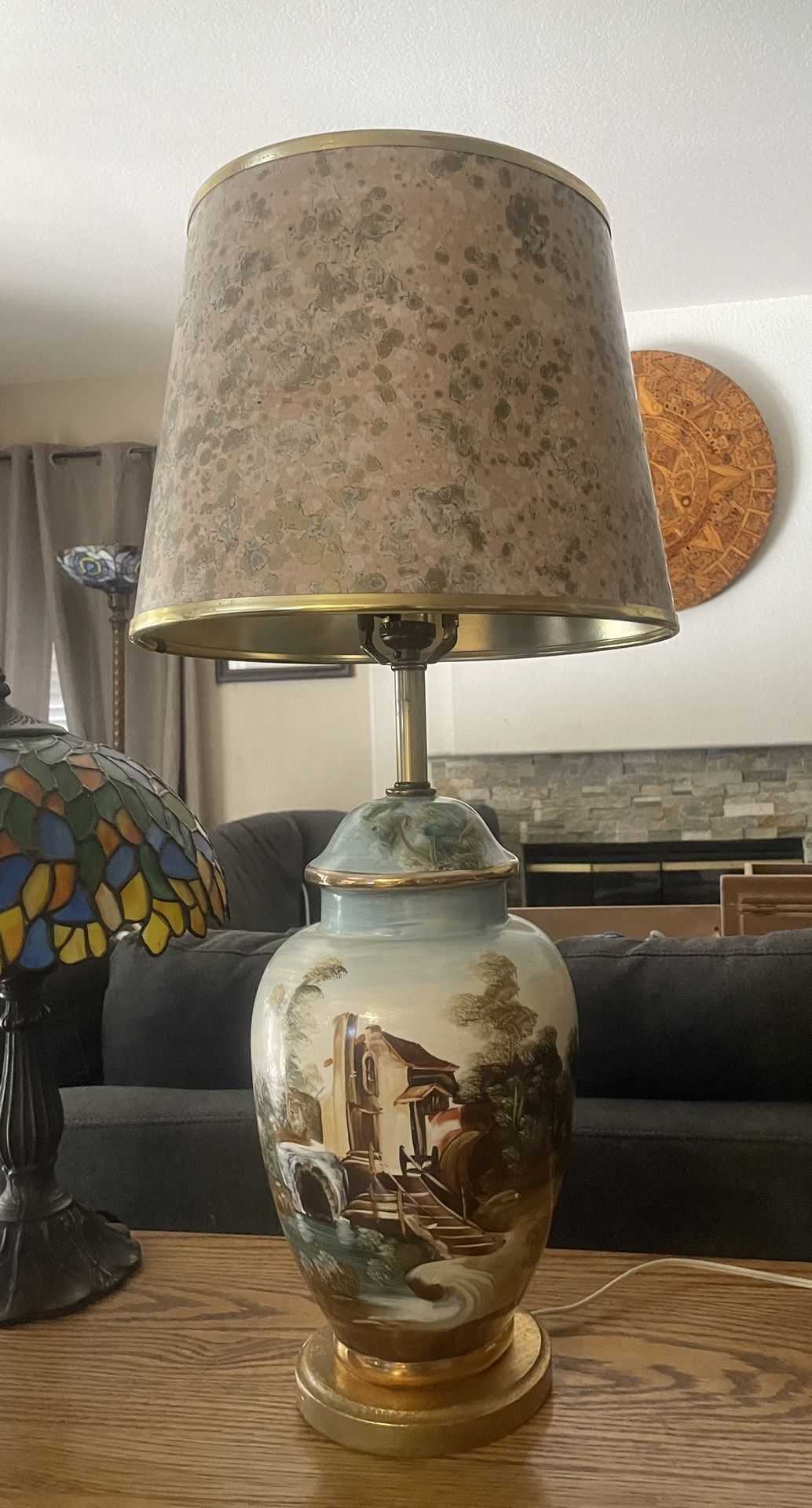 Vintage Hand painted lamp