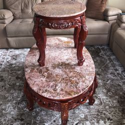 Marble Coffee Table And Side Table