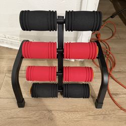 Mini Inversion Table with 8 Massage Rollers, Back Stretching Machine & Back Popper, 400LBS Capacity Spinal Decompression Table for Home Gym