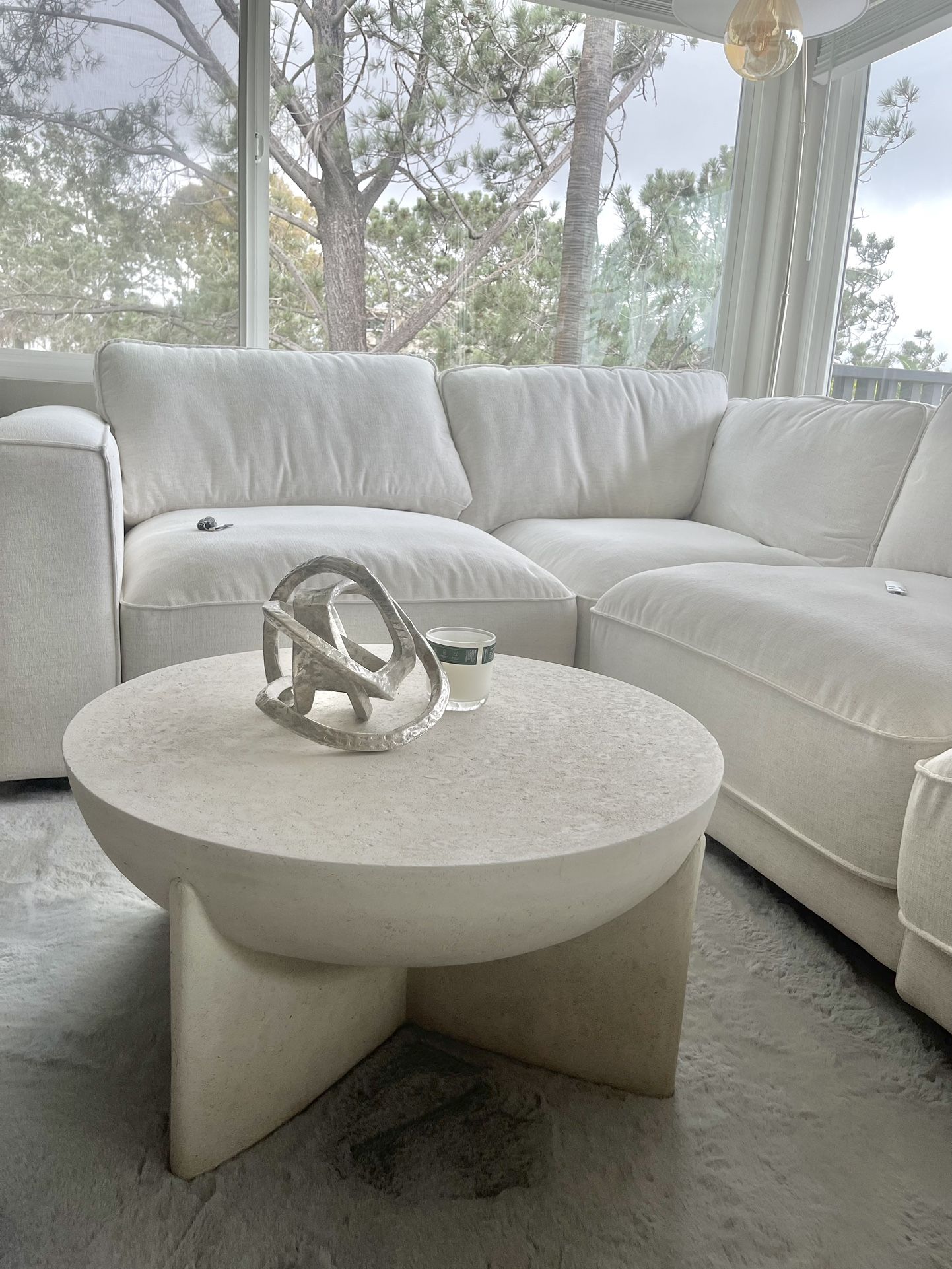 West Elm Lava Stone Coffee Table