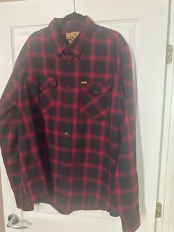 Dixxon Flannel Company Men’s 2XT Red Black Plaid Griffin Flannel Shirt