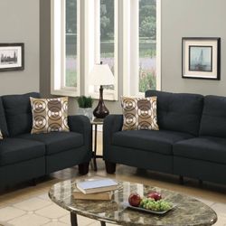 Black Sofa Set Brand New