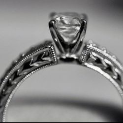 Diamond Engagement Ring and Wedding Band