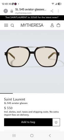 Saint Laurent
SL 545 aviator glasses