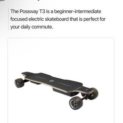 Possway T3 Electric Skateboard Brand New In Unopened Box