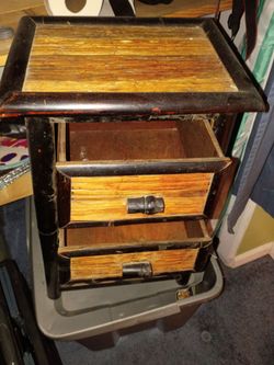 Bamboo shelf with 3 drawers