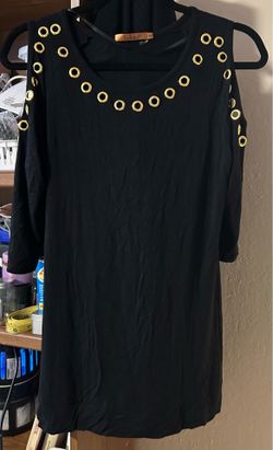 Ladies black tops with slits in the sleeves