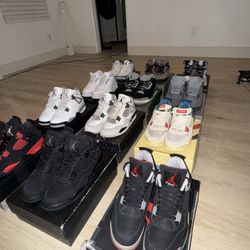 Jordan 1s, 4s, 3s