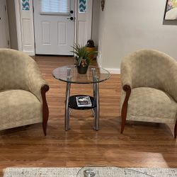 Two Living Room Chairs 