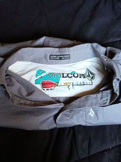 Grey Volcrom Button Up - XL
