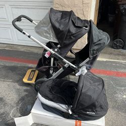 Uppababy Vista Stroller With Two Seats And Bassinet 
