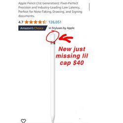 New Apple Pencil (1st Generation): Pixel-Perfect Precision and Industry-Leading Low Latency, Perfect for Note-Taking, Drawing, and Signing documents. 